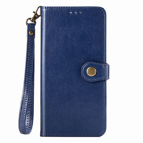 Custodia Portafoglio In Pelle Cover con Supporto S07D per Huawei P40 Pro Blu