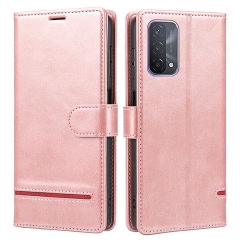 Custodia Portafoglio In Pelle Cover con Supporto SY1 per OnePlus Nord N200 5G Rosa