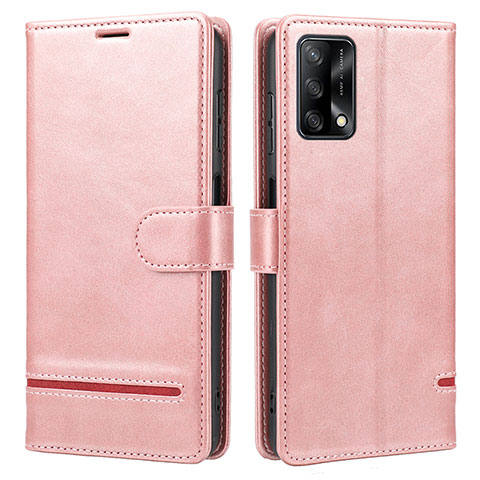 Custodia Portafoglio In Pelle Cover con Supporto SY1 per Oppo A74 4G Rosa