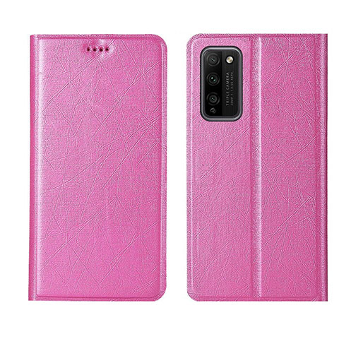 Custodia Portafoglio In Pelle Cover con Supporto T01 per Huawei Honor 30 Lite 5G Rosa
