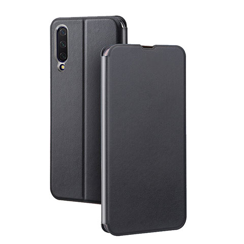 Custodia Portafoglio In Pelle Cover con Supporto T01 per Xiaomi Mi A3 Nero