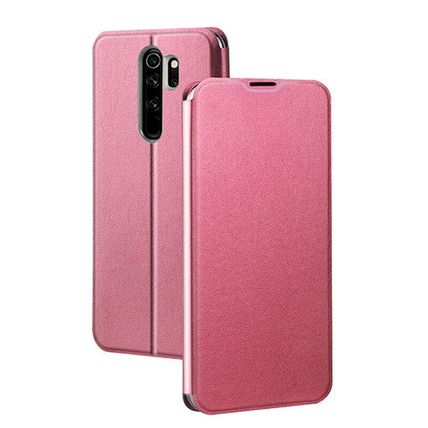 Custodia Portafoglio In Pelle Cover con Supporto T01 per Xiaomi Redmi Note 8 Pro Rosa