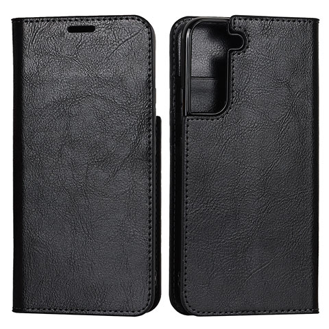 Custodia Portafoglio In Pelle Cover con Supporto T01D per Samsung Galaxy S21 5G Nero