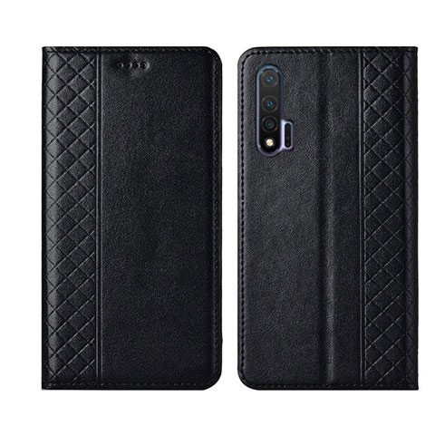 Custodia Portafoglio In Pelle Cover con Supporto T02 per Huawei Nova 6 5G Nero