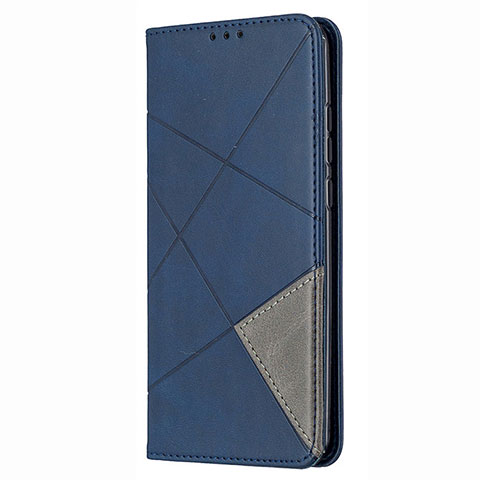 Custodia Portafoglio In Pelle Cover con Supporto T02 per Huawei P Smart (2020) Blu