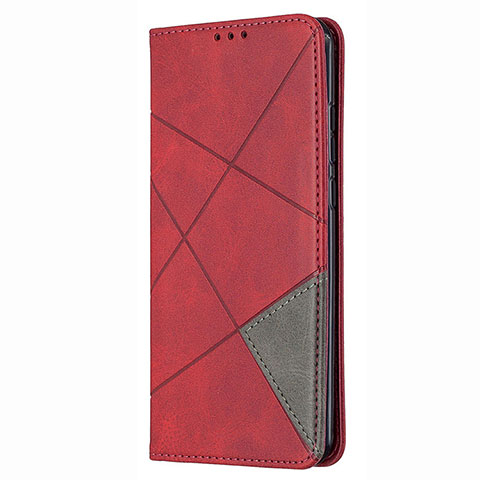Custodia Portafoglio In Pelle Cover con Supporto T02 per Huawei P Smart (2020) Rosso