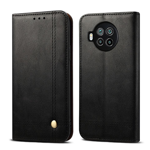 Custodia Portafoglio In Pelle Cover con Supporto T02 per Xiaomi Mi 10T Lite 5G Nero