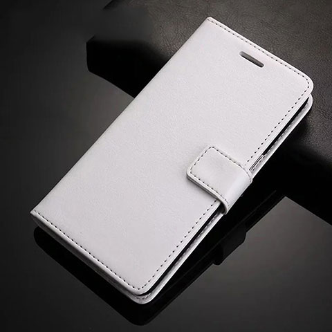 Custodia Portafoglio In Pelle Cover con Supporto T02 per Xiaomi Redmi Note 8 (2021) Bianco