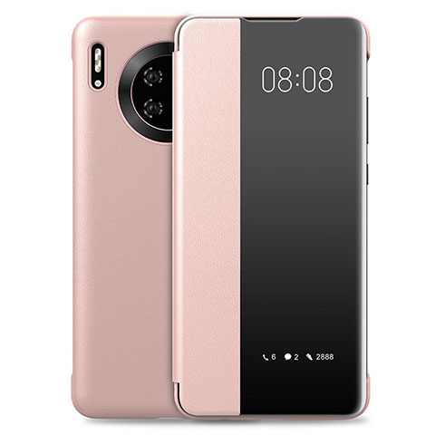 Custodia Portafoglio In Pelle Cover con Supporto T03 per Huawei Mate 30 5G Oro Rosa