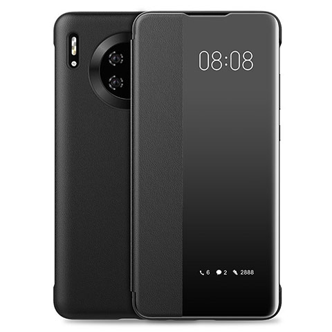 Custodia Portafoglio In Pelle Cover con Supporto T03 per Huawei Mate 30 Nero