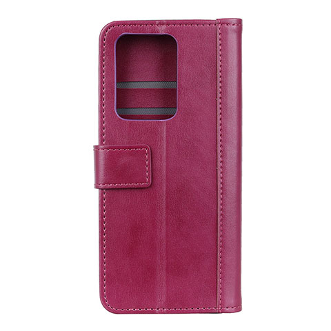 Custodia Portafoglio In Pelle Cover con Supporto T03 per Huawei P40 Pro+ Plus Rosa Caldo