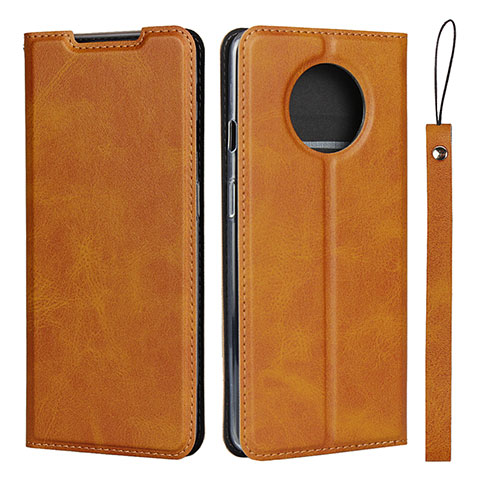 Custodia Portafoglio In Pelle Cover con Supporto T03 per OnePlus 7T Arancione