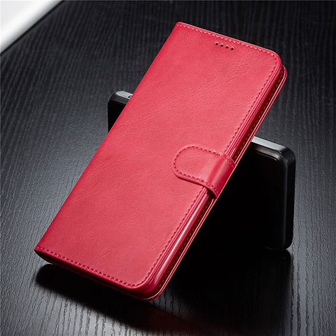 Custodia Portafoglio In Pelle Cover con Supporto T03 per Samsung Galaxy A80 Rosso