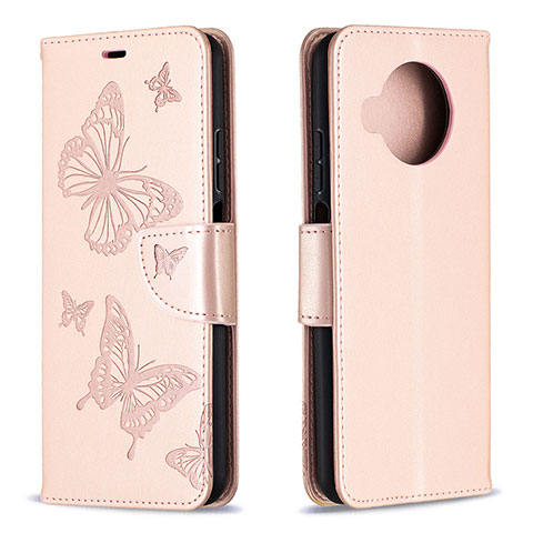 Custodia Portafoglio In Pelle Cover con Supporto T03 per Xiaomi Mi 10T Lite 5G Rosa