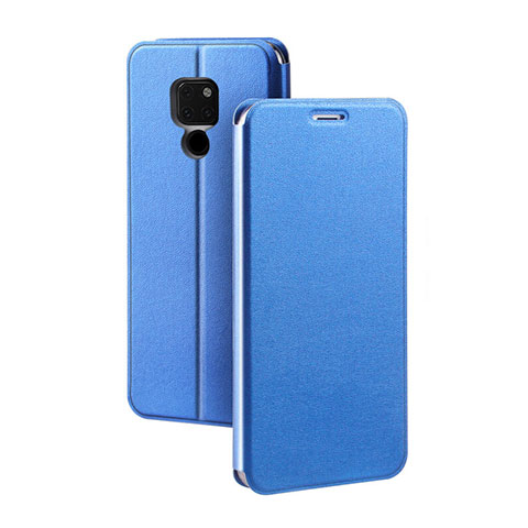 Custodia Portafoglio In Pelle Cover con Supporto T04 per Huawei Mate 20 X 5G Blu
