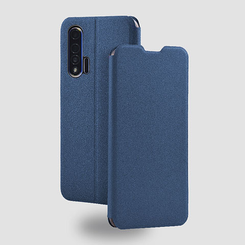 Custodia Portafoglio In Pelle Cover con Supporto T05 per Huawei Nova 6 5G Blu