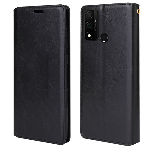 Custodia Portafoglio In Pelle Cover con Supporto T05 per Huawei P Smart (2020) Nero