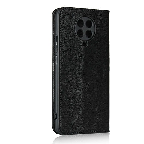 Custodia Portafoglio In Pelle Cover con Supporto T05 per Xiaomi Poco F2 Pro Nero