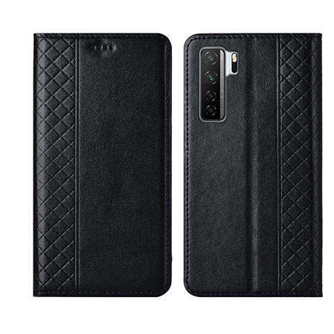 Custodia Portafoglio In Pelle Cover con Supporto T06 per Huawei Nova 7 SE 5G Nero