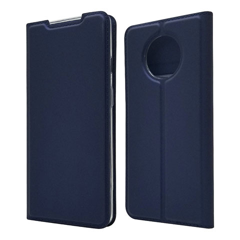 Custodia Portafoglio In Pelle Cover con Supporto T06 per OnePlus 7T Blu