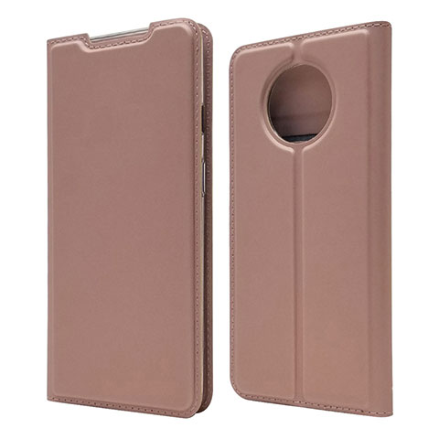 Custodia Portafoglio In Pelle Cover con Supporto T06 per OnePlus 7T Oro Rosa