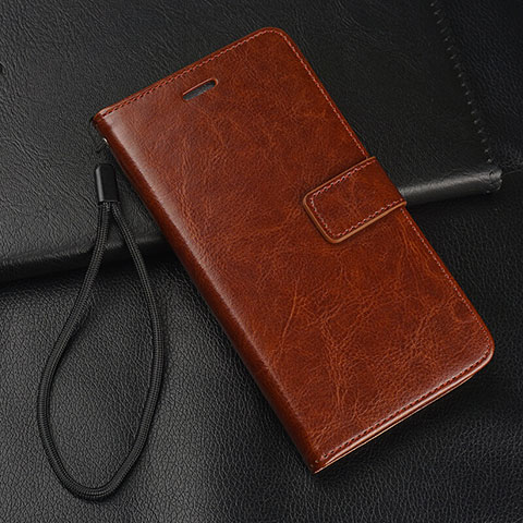 Custodia Portafoglio In Pelle Cover con Supporto T06 per Xiaomi Mi 9T Pro Marrone