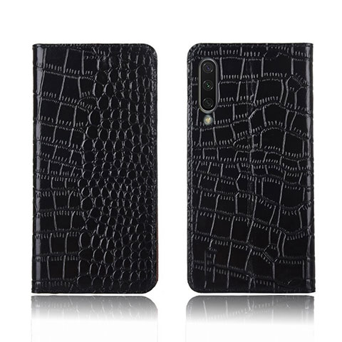 Custodia Portafoglio In Pelle Cover con Supporto T07 per Xiaomi Mi A3 Nero