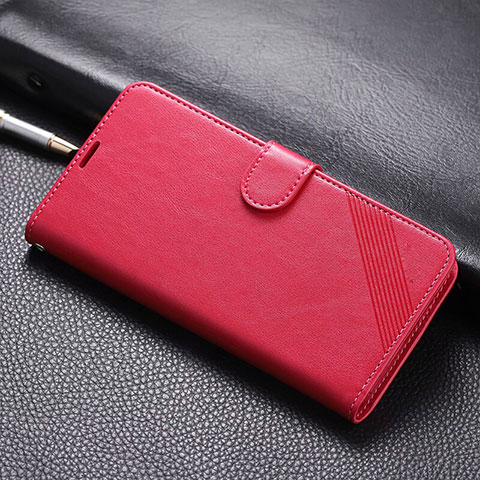 Custodia Portafoglio In Pelle Cover con Supporto T07 per Xiaomi Redmi K20 Pro Rosso