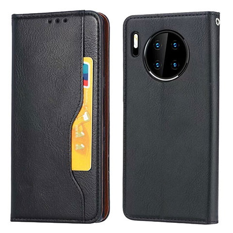 Custodia Portafoglio In Pelle Cover con Supporto T08 per Huawei Mate 30 Pro 5G Nero