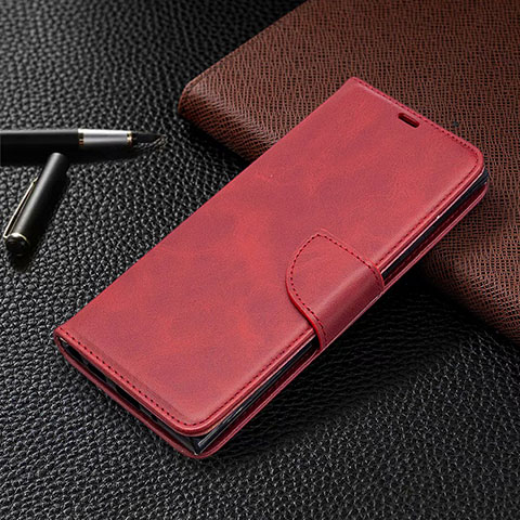 Custodia Portafoglio In Pelle Cover con Supporto T08 per Samsung Galaxy Note 20 Ultra 5G Rosso