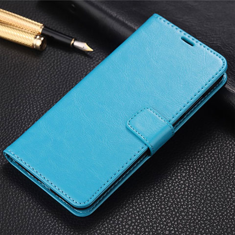 Custodia Portafoglio In Pelle Cover con Supporto T09 per Huawei Honor 20 Pro Cielo Blu