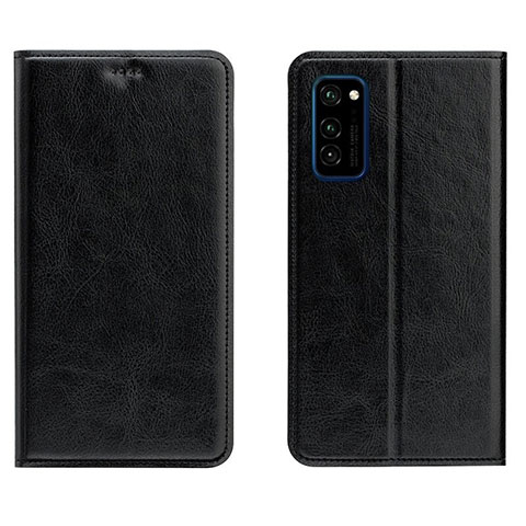 Custodia Portafoglio In Pelle Cover con Supporto T09 per Huawei Honor V30 5G Nero