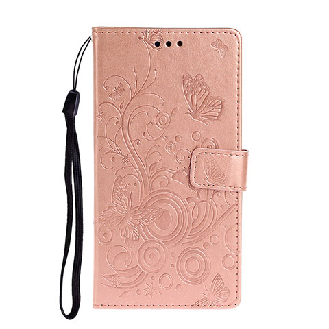 Custodia Portafoglio In Pelle Cover con Supporto T09 per Huawei P40 Pro Oro Rosa