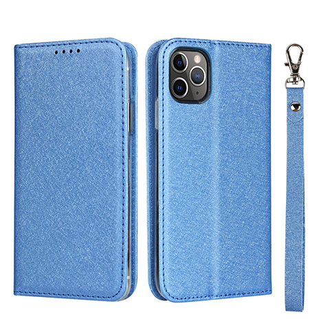 Custodia Portafoglio In Pelle Cover con Supporto T10 per Apple iPhone 11 Pro Blu