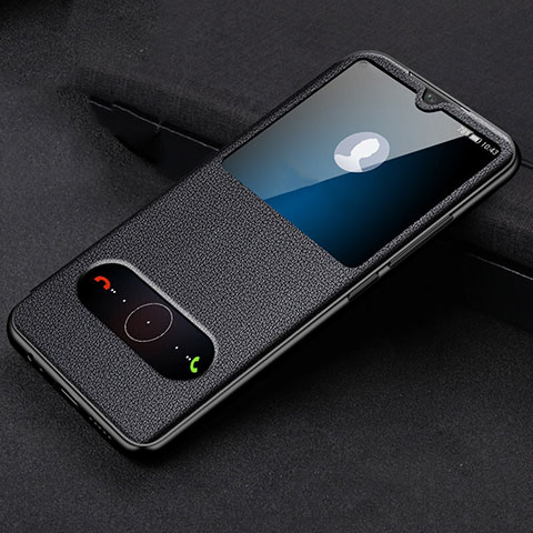 Custodia Portafoglio In Pelle Cover con Supporto T10 per Huawei Honor 20 Lite Nero