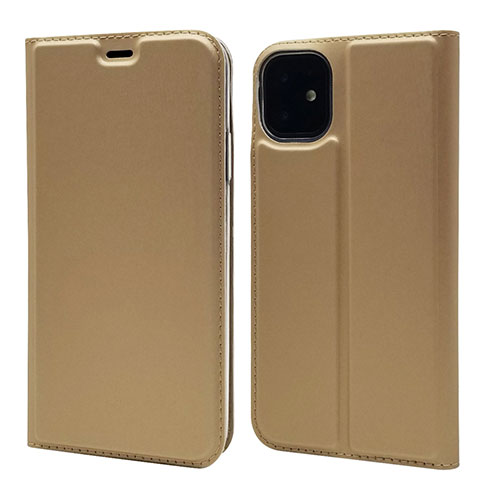 Custodia Portafoglio In Pelle Cover con Supporto T11 per Apple iPhone 11 Oro