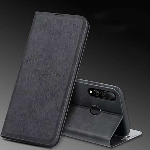 Custodia Portafoglio In Pelle Cover con Supporto T11 per Huawei Honor 20E Nero