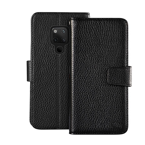 Custodia Portafoglio In Pelle Cover con Supporto T11 per Huawei Mate 20 Nero