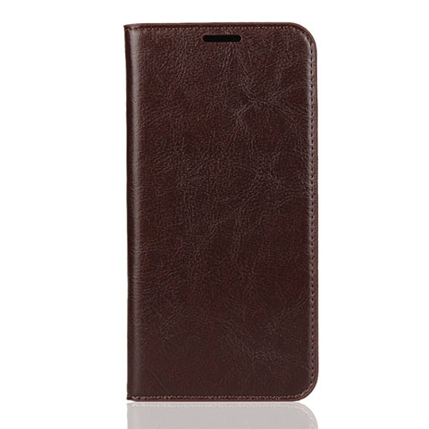 Custodia Portafoglio In Pelle Cover con Supporto T11 per Xiaomi Mi 9T Marrone