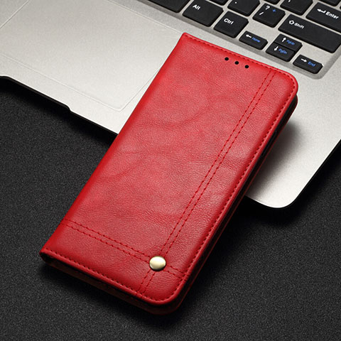 Custodia Portafoglio In Pelle Cover con Supporto T11 per Xiaomi Mi Note 10 Pro Rosso