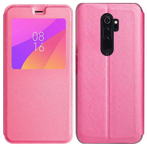 Custodia Portafoglio In Pelle Cover con Supporto T11 per Xiaomi Redmi Note 8 Pro Rosa