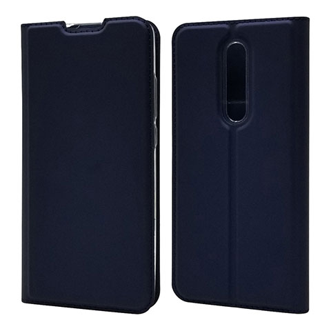 Custodia Portafoglio In Pelle Cover con Supporto T12 per Xiaomi Redmi K20 Pro Blu