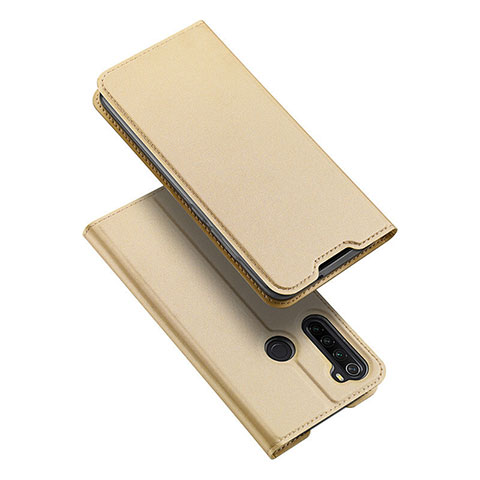 Custodia Portafoglio In Pelle Cover con Supporto T12 per Xiaomi Redmi Note 8 Oro