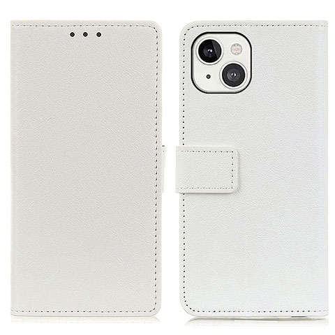Custodia Portafoglio In Pelle Cover con Supporto T14 per Apple iPhone 13 Mini Bianco