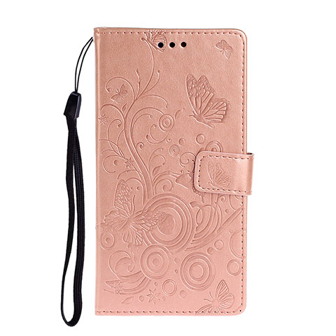 Custodia Portafoglio In Pelle Cover con Supporto T14 per Huawei P40 Oro Rosa