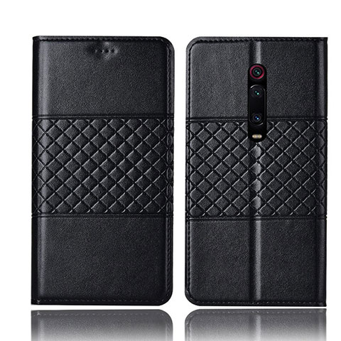 Custodia Portafoglio In Pelle Cover con Supporto T15 per Xiaomi Redmi K20 Pro Nero