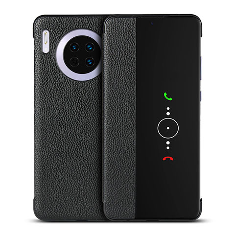 Custodia Portafoglio In Pelle Cover con Supporto T16 per Huawei Mate 30 Pro Nero