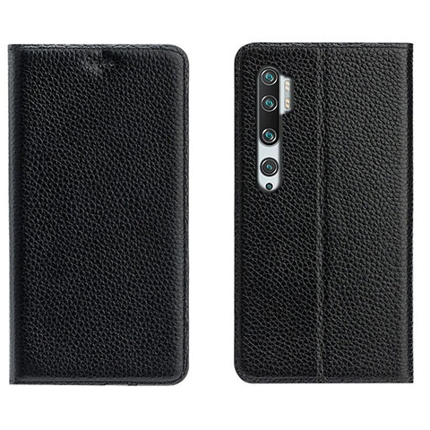 Custodia Portafoglio In Pelle Cover con Supporto T16 per Xiaomi Mi Note 10 Pro Nero