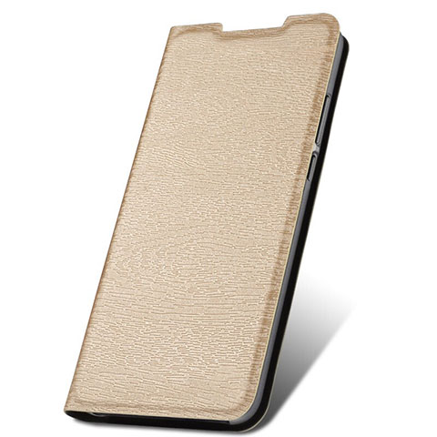 Custodia Portafoglio In Pelle Cover con Supporto T17 per Xiaomi Redmi Note 8 (2021) Oro