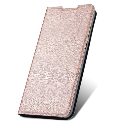 Custodia Portafoglio In Pelle Cover con Supporto T17 per Xiaomi Redmi Note 8 (2021) Oro Rosa